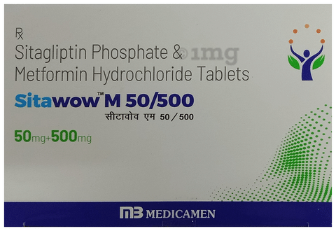 Sitawow M 50/500 Tablet image Sitawow M 50/500 Tablet image