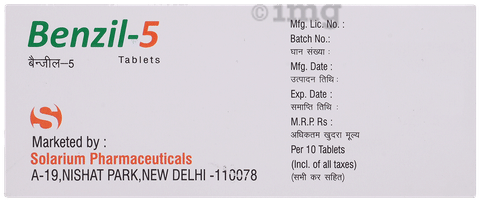 Benzil 5 Tablet image