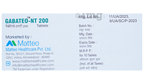 Gabateo NT 200 Tablet image