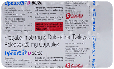Upnuron-D 50/20 Capsule DR image Upnuron-D 50/20 Capsule DR image