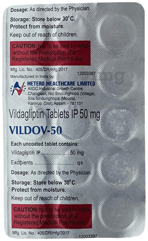 Vildov 50mg Tablet image