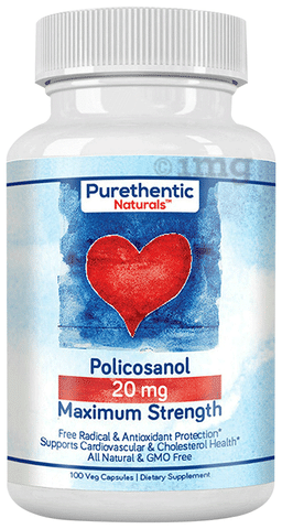 Purethentic Naturals Policosanol 20mg Vegicap
