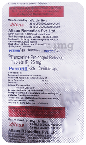 Paxonil 25 Tablet PR image