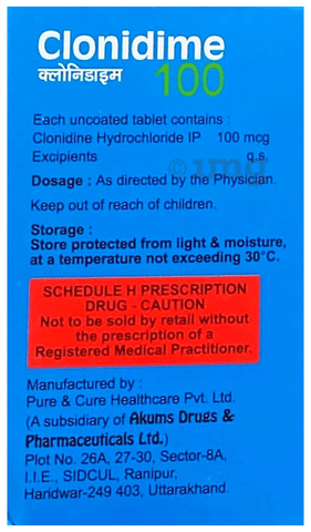 Clonidime 100 Tablet image Clonidime 100 Tablet image