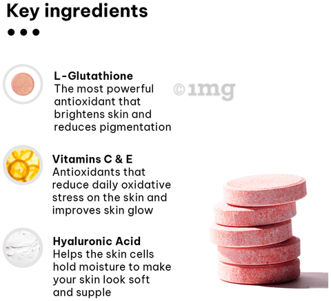 HK Vitals Glutathione with Vitamin C Promotes Skin Glow Effervescent Tablet Watermelon: Buy bottle of 1.0 Effervescent Tablet at best price in India | 1mg HK Vitals Glutathione with Vitamin C Promotes Skin Glow Effervescent Tablet Watermelon: Buy bottle of 1.0 Effervescent Tablet at best price in India | 1mg