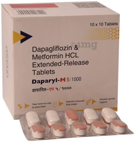 Daparyl M 5mg/1000mg Tablet image