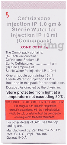 Xone Ceff 1000mg Injection image