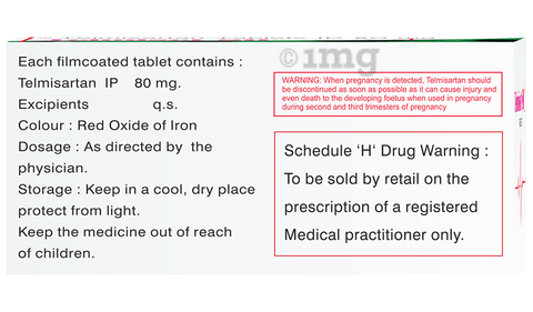 Telmiset 80 Tablet image