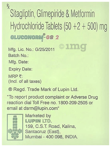 Gluconorm-GS 2 Tablet image