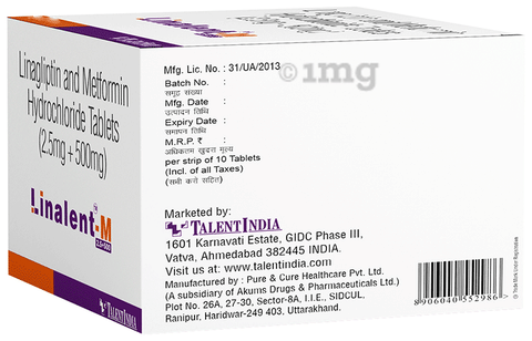 Linalent-M 2.5+500 Tablet image