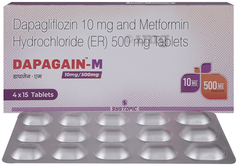 Dapagain-M 10mg/500mg Tablet ER image
