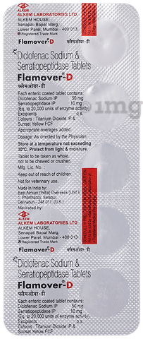 Flamover D 50mg/10mg Tablet image