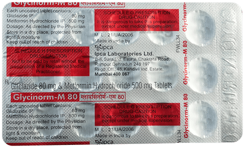 GlYcInorm-M 80 Tablet image