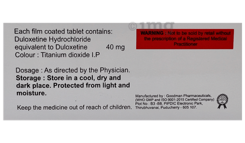 Duloxsan 40 Tablet image