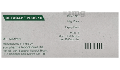 Betacap Plus 10 Capsule SR image Betacap Plus 10 Capsule SR image