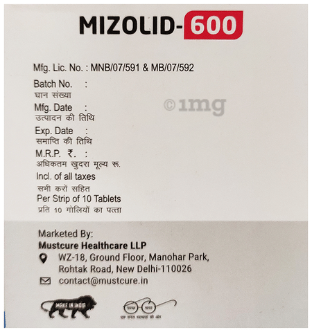 Mizolid 600 Tablet image Mizolid 600 Tablet image