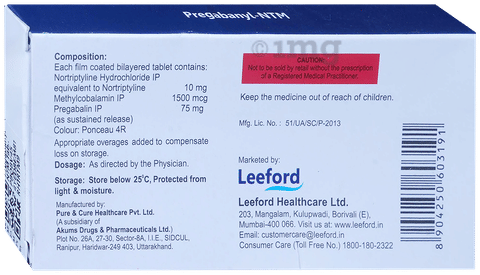 Pregabanyl NTM Tablet image