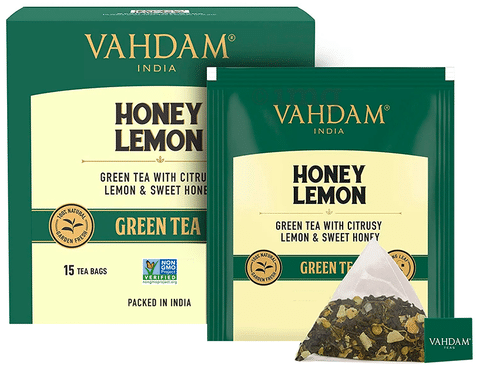 Vahdam India Green Tea (2gm Each) Honey Lemon: Buy box of 15.0 tea