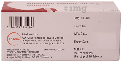 Drownil 20mg Tablet image Drownil 20mg Tablet image