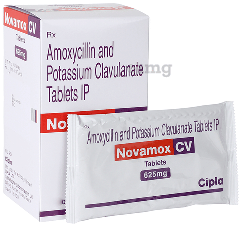 Novamox CV 625mg Tablet image