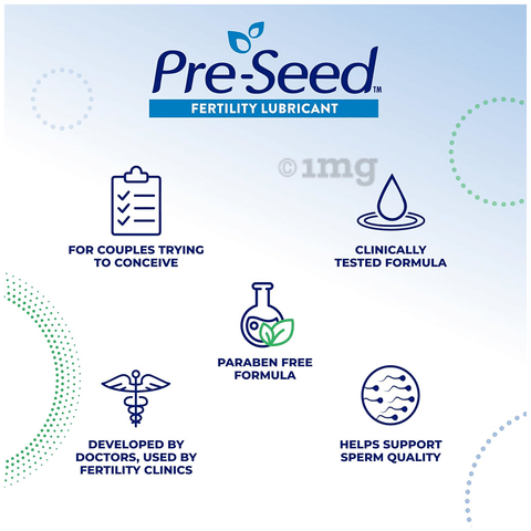 Pre-Seed Fertility Lubricant Gel | Paraben Free Water Based Personal Lubricating  Gel for Couples Trying to Conceive | Isotonic & pH-Balanced |  Doctor-Developed Formula | 40g Each with 9 Applicators: Buy combo