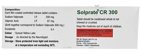Solprate CR 300 Tablet image Solprate CR 300 Tablet image