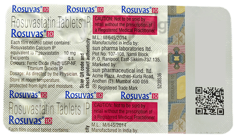 Rosuvas 10 Tablet image