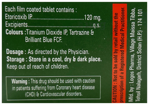 Ethicox 120mg Tablet image Ethicox 120mg Tablet image