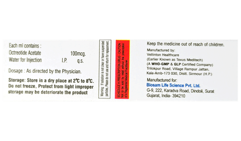 बायोक्टाइड 100 mcg इंजेक्शन image बायोक्टाइड 100 mcg इंजेक्शन image