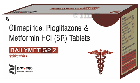 Dailymet GP 2 Tablet SR image Dailymet GP 2 Tablet SR image