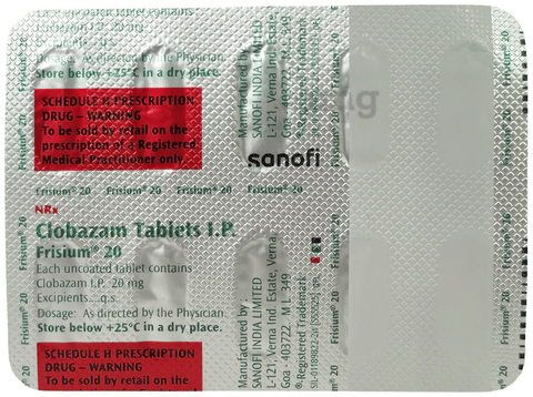 Frisium 20mg Tablet image
