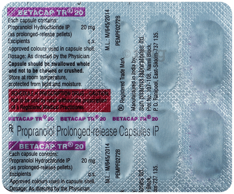 Betacap TR 20 Capsule image Betacap TR 20 Capsule image