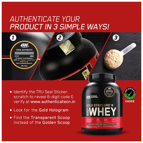 Optimum Nutrition (ON) Gold Standard 100% Whey Protein ...