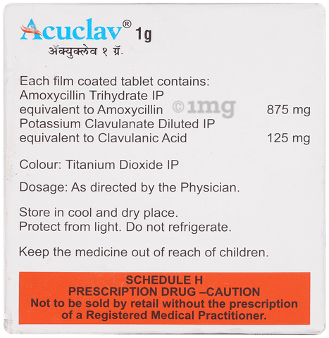 Acuclav 1000mg Tablet