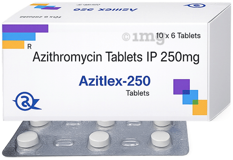 Azitlex 250mg Tablet image Azitlex 250mg Tablet image