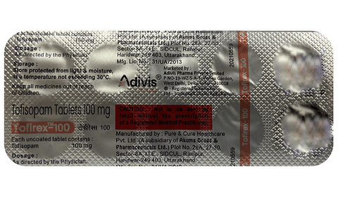 Tofirex 100 Tablet image Tofirex 100 Tablet image