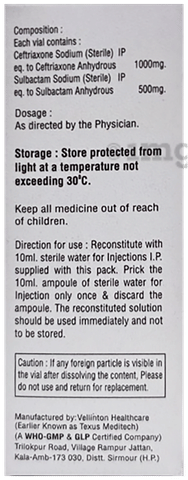Icocef 1.5g Injection image