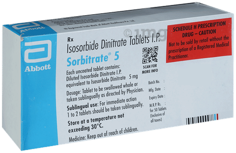 Sorbitrate 5 Tablet image