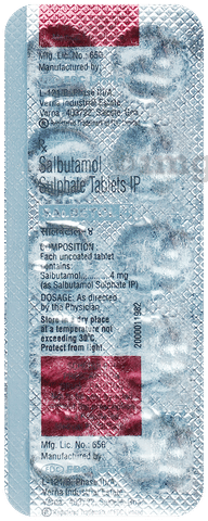 Salbetol 4mg Tablet image Salbetol 4mg Tablet image
