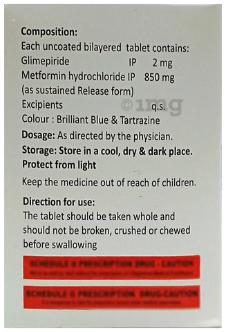 Glimibeat Plus 2 Tablet SR image Glimibeat Plus 2 Tablet SR image