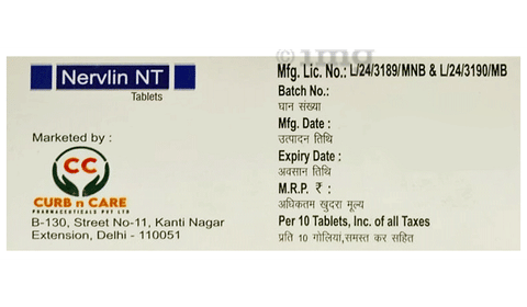 Nervlin NT Tablet image Nervlin NT Tablet image