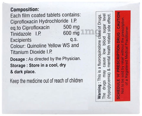 Ciprovaxl TZ 500mg/600mg Tablet