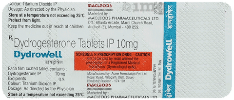 Dydrowell 10mg Tablet image