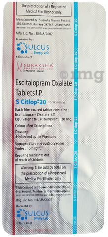 S Citlop 20 Tablet image S Citlop 20 Tablet image