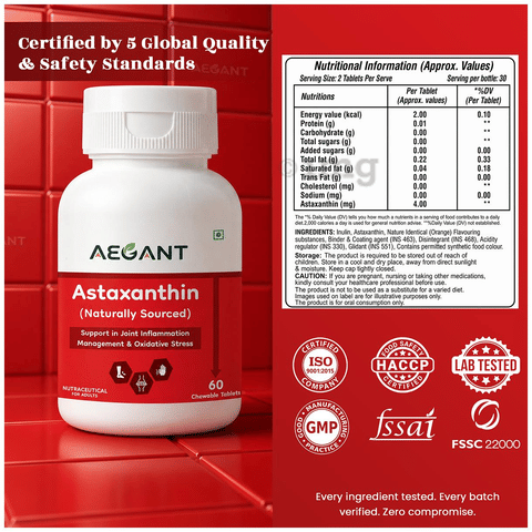 Aegant Astaxanthin Chewable Tablet 4