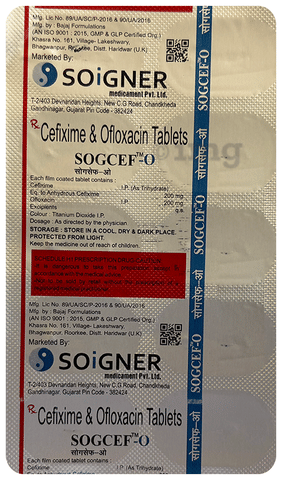 Sogcef-O Tablet image