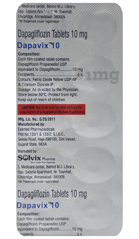 Dapavix 10 Tablet image Dapavix 10 Tablet image