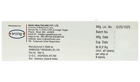Bisvig 120mg Tablet image