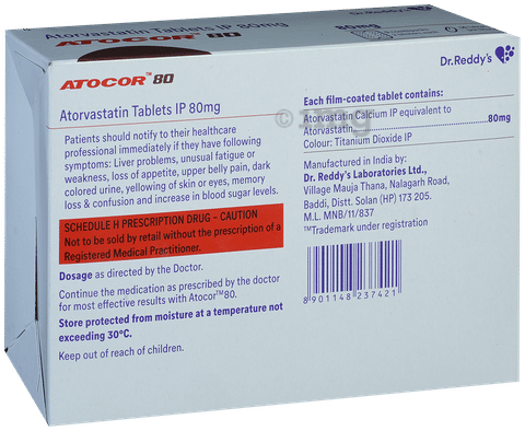 ATOcor 80 Tablet image