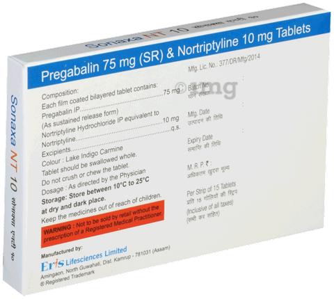 Sonaxa NT 75mg/10mg Tablet image Sonaxa NT 75mg/10mg Tablet image